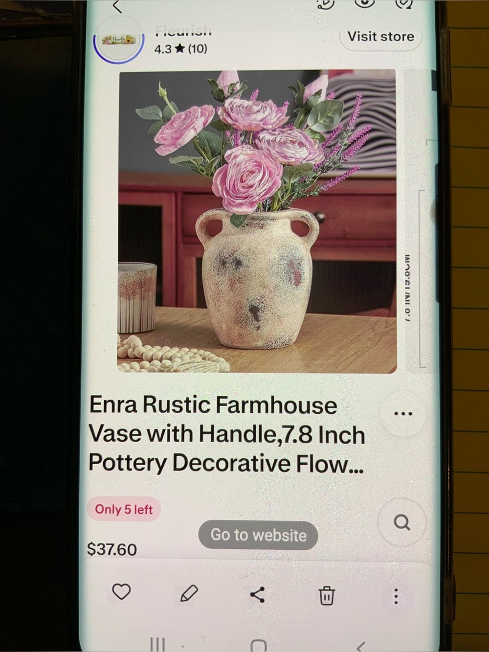 Enra Rustic Vase